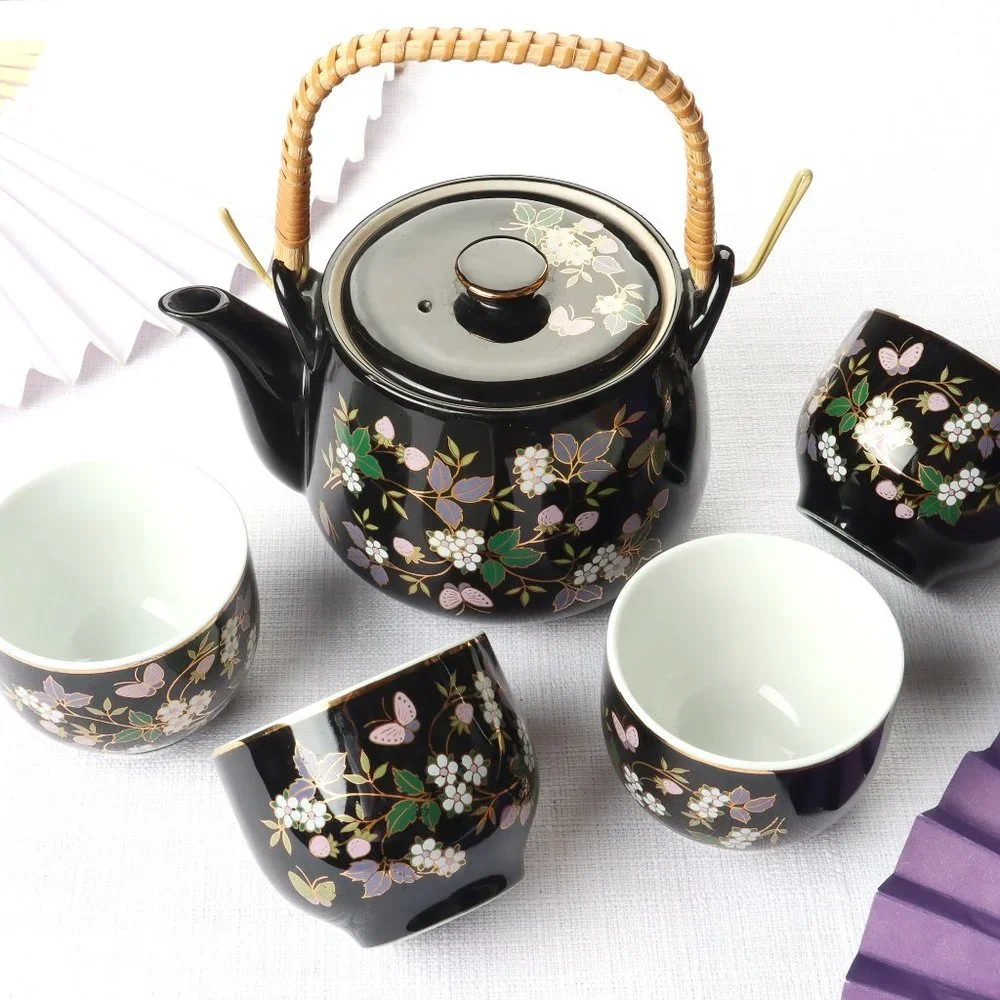 Japanese Teapot and Cups Set